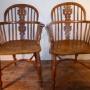 Matched Pair Yew Windsor Chairs