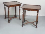 Pair Tray Top CoffeeTables