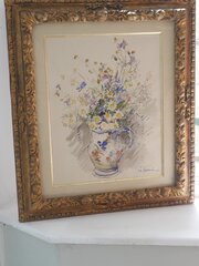 Pastel Painting Woodland Scene