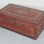 Red Leather China Trade Trunk