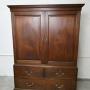 Small English 18thc  Linen Press