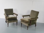 Small Pair 19thc Armchairs