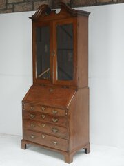 Tall Georgian Bureau Bookcase