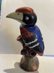  Vintage Tropical Bird Spill Vase 