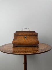 Fine Burr Walnut & Silver Tea Chest C1760