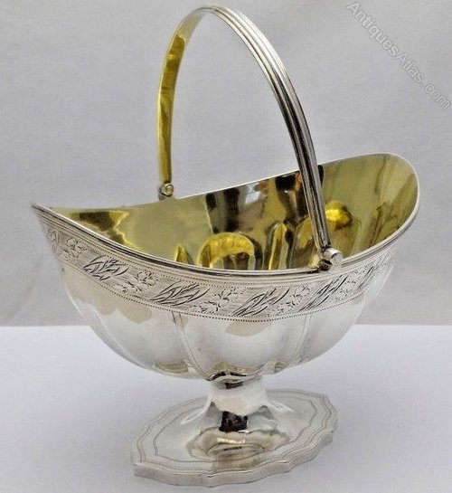 Antiques Atlas 1799 III Antique Silver Swing Handle Basket