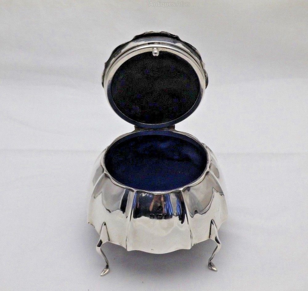 Antiques Atlas Antique Sterling Solid Silver Jewellery & Ring Box