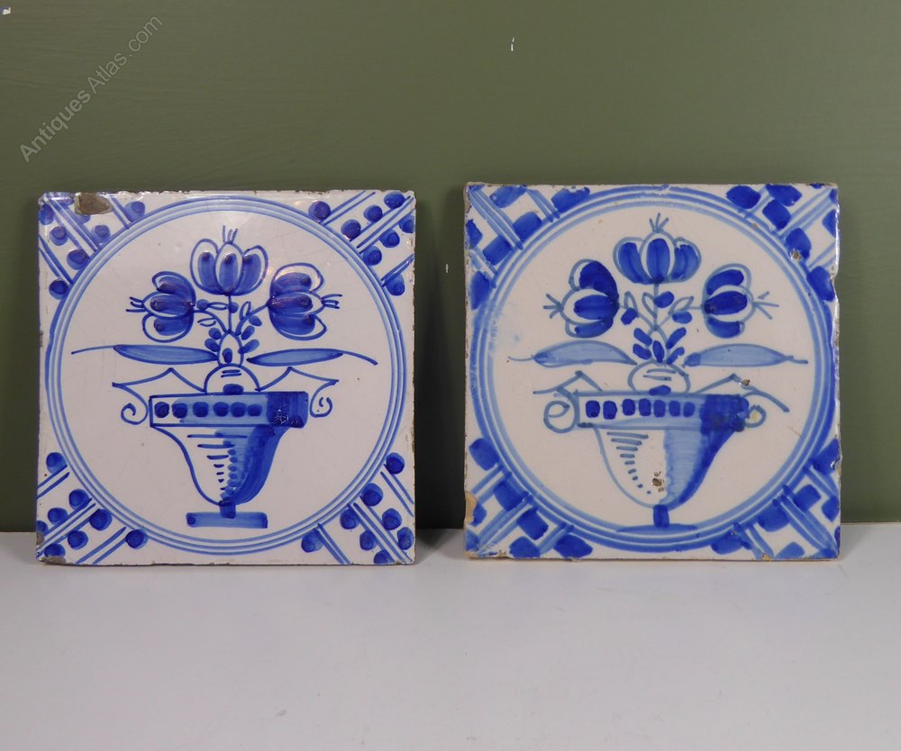 Antiques Atlas 18th C Delft Tiles
