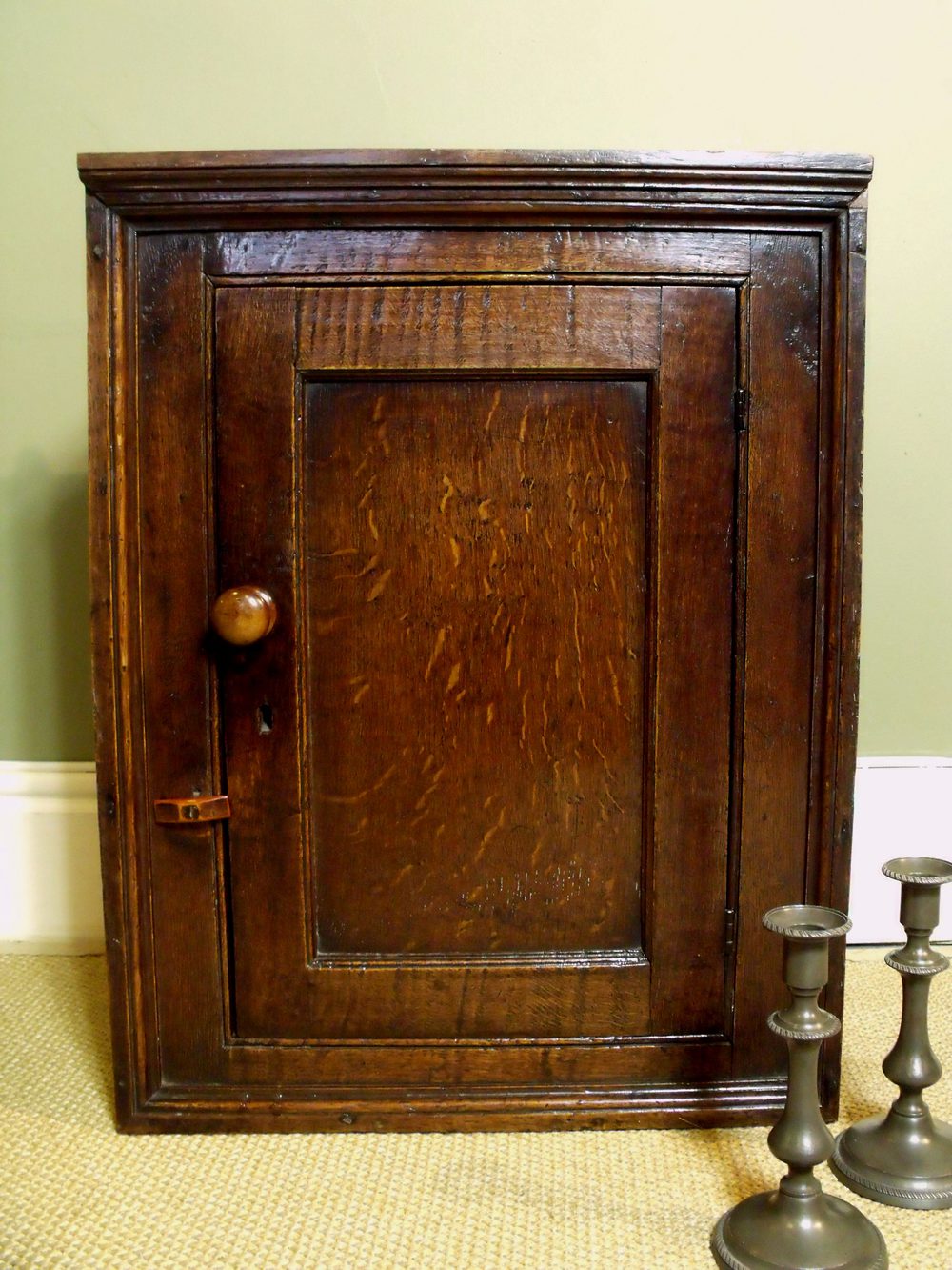 18th C Oak Hanging Spice Cupboard Antiques Atlas