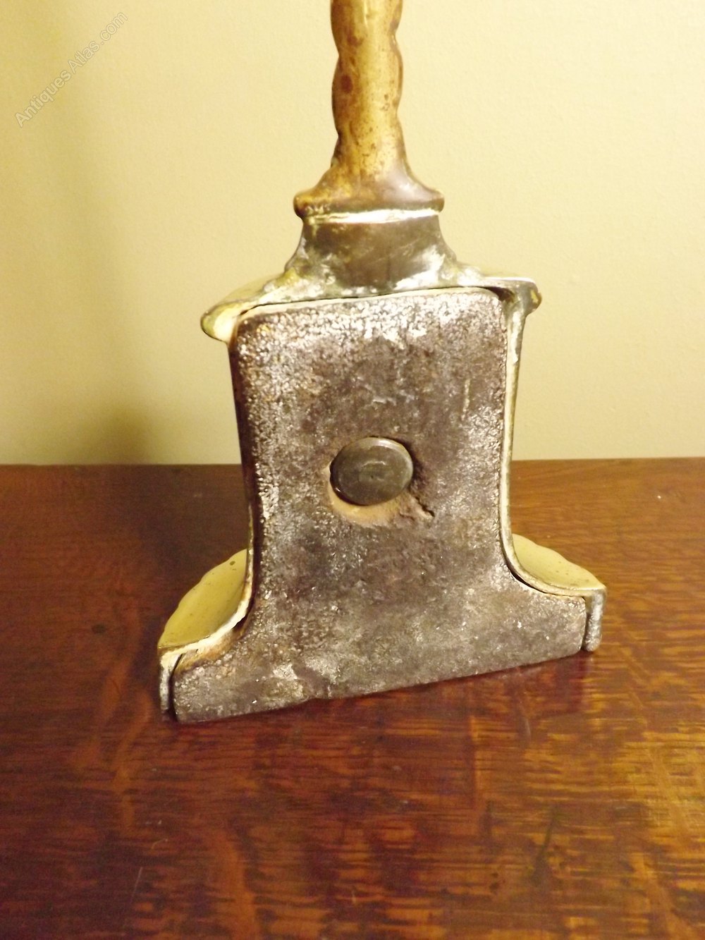 Antiques Atlas 19th C Brass Door Stop With Serpent Handle