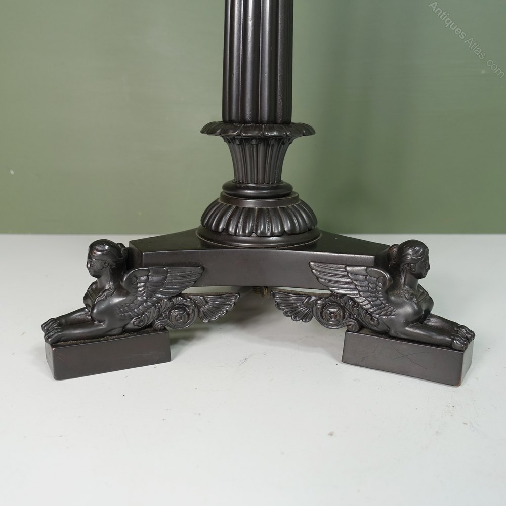 Antiques Atlas 19th C Bronze Sphinx Lamp Base