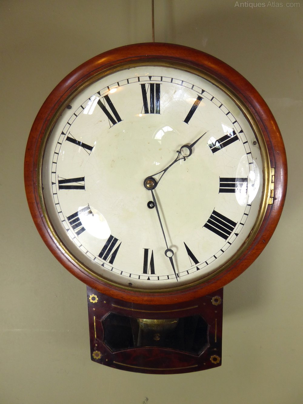 Antiques Atlas - 19th C Fusee Wall Clock