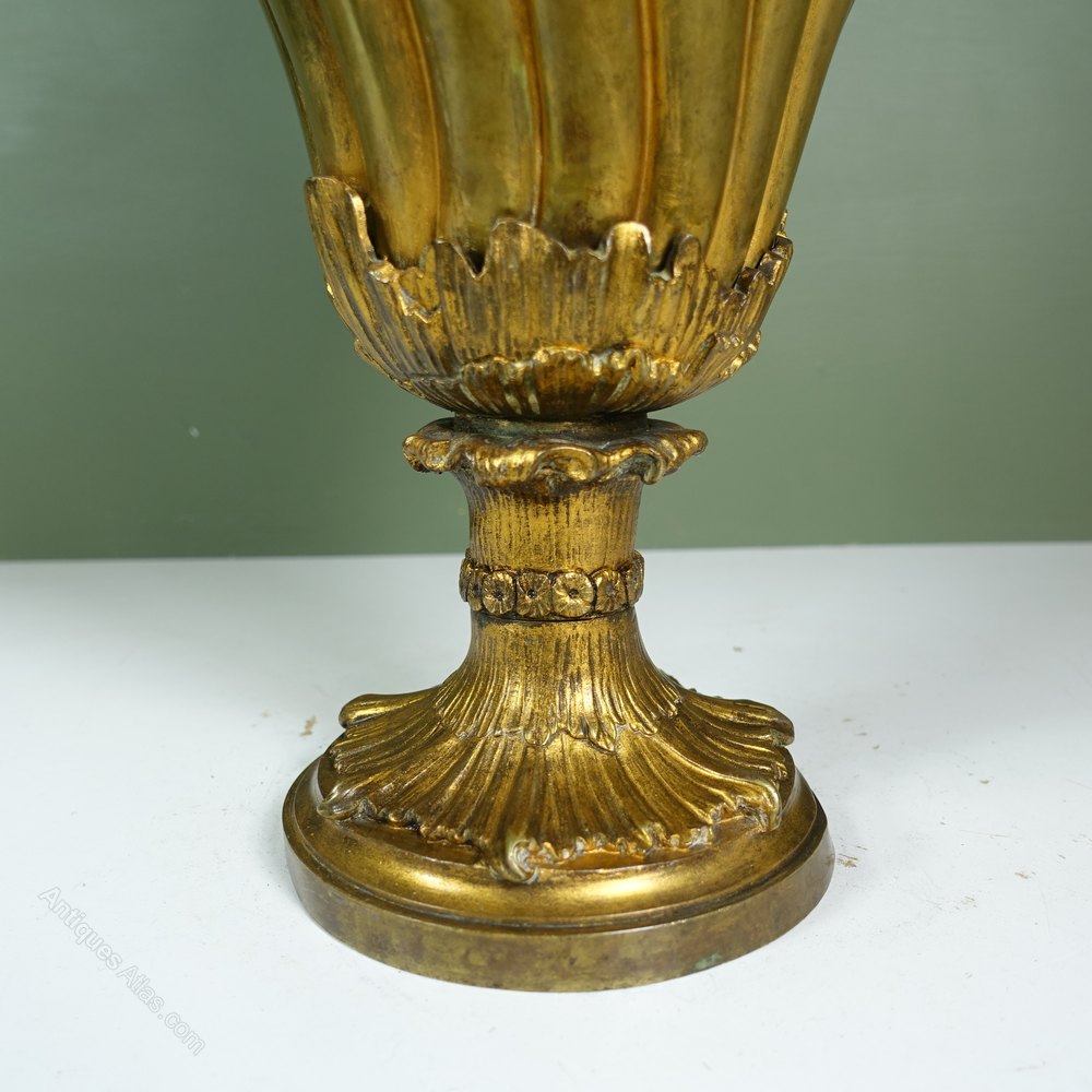 Antiques Atlas 19th C Gilt Bronze Ewer, Vase