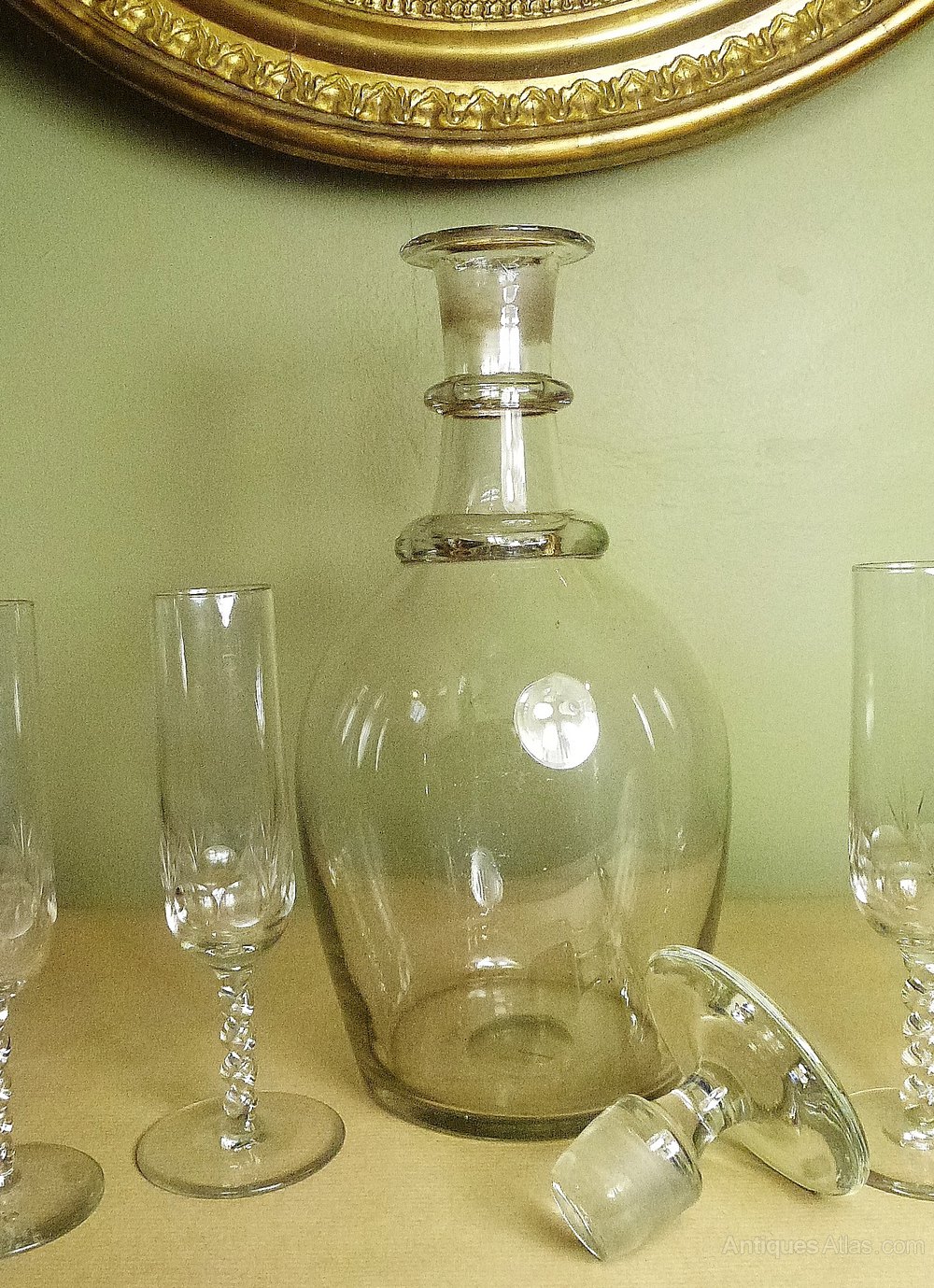 Antiques Atlas 19th C Magnum Size Decanter