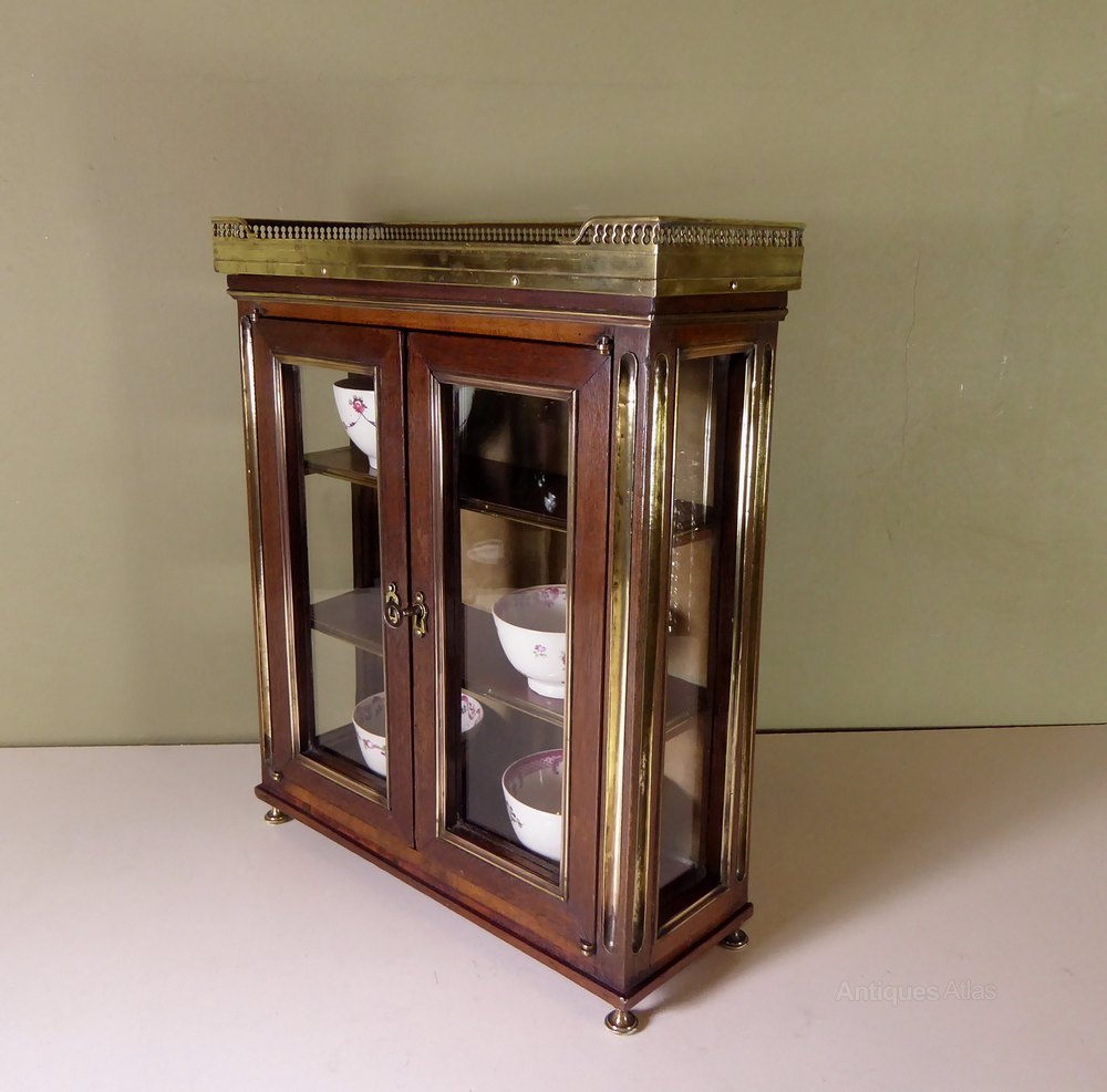 19th C Mahogany Miniature Vitrine Antiques Atlas