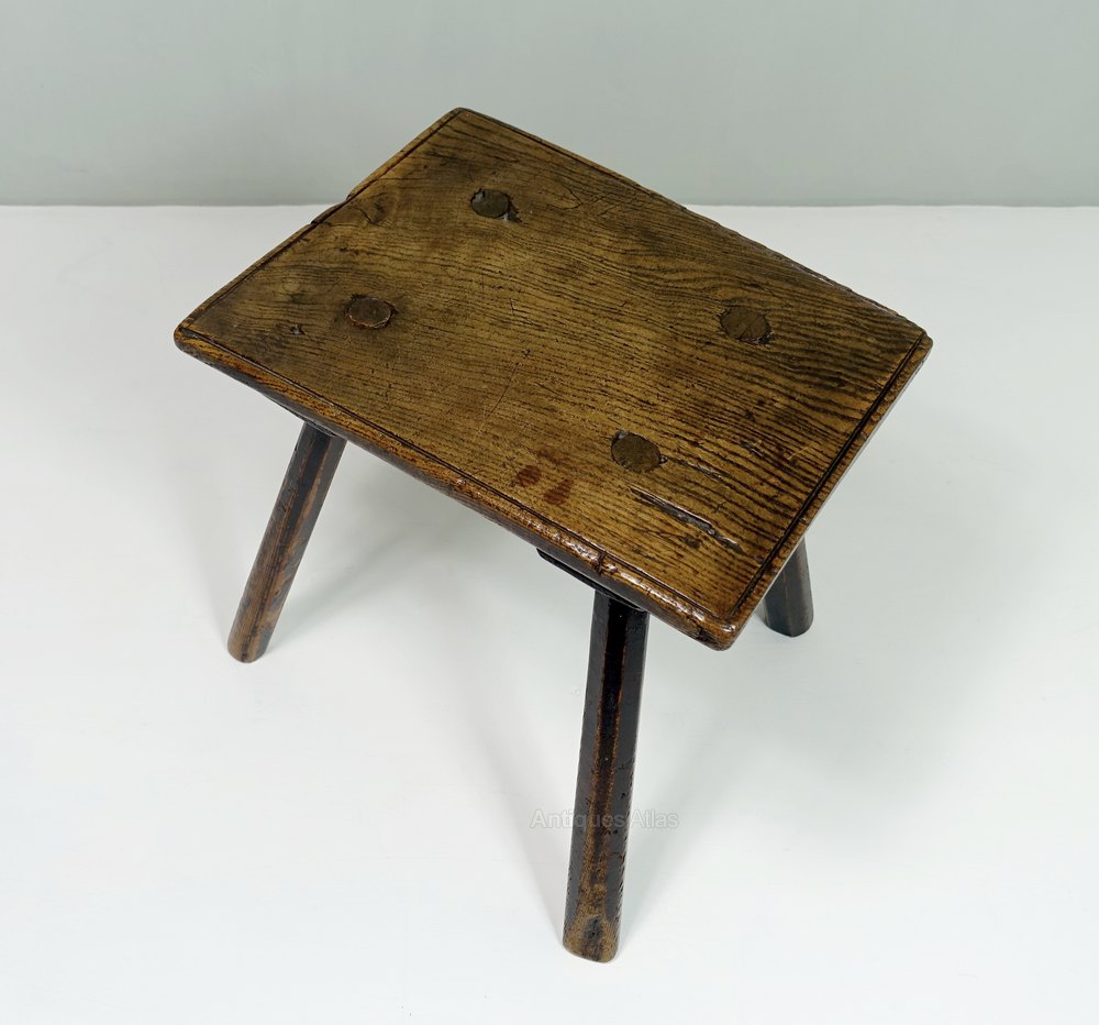 19th C Oak Stool Antiques Atlas