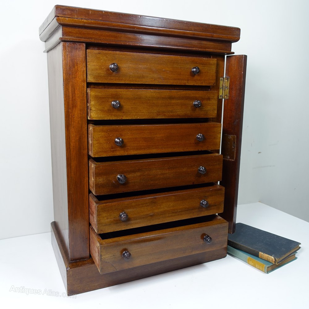 19th C Table Top Wellington Chest Antiques Atlas