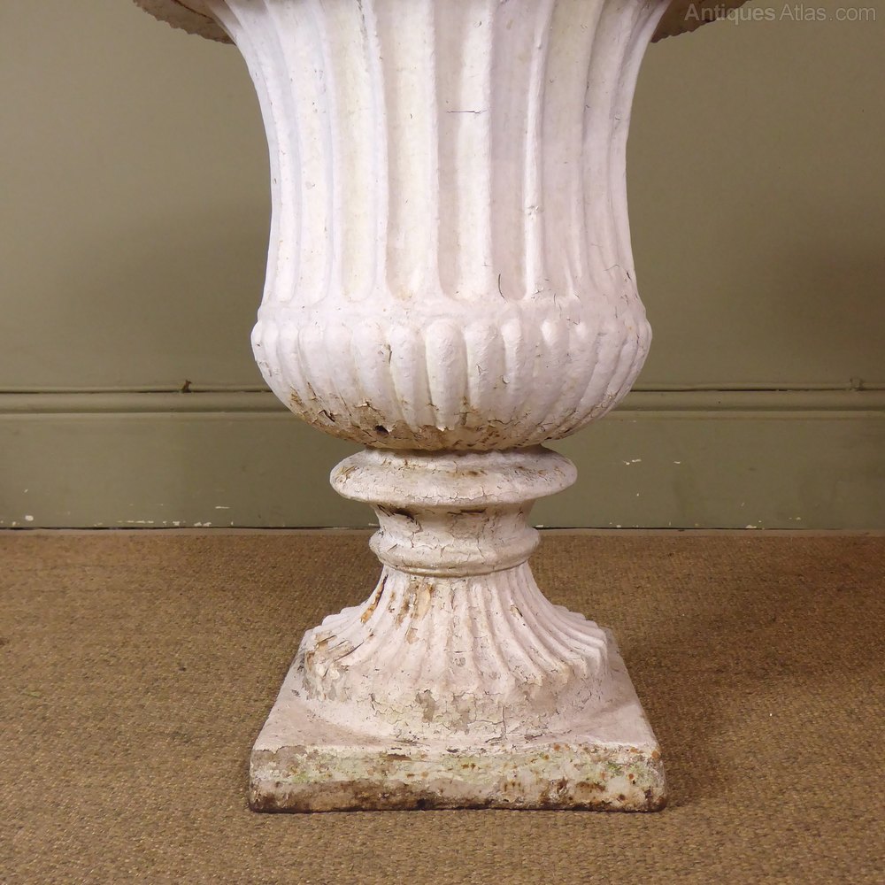 Antiques Atlas A Pair Of 19thC. Cast Iron Vases