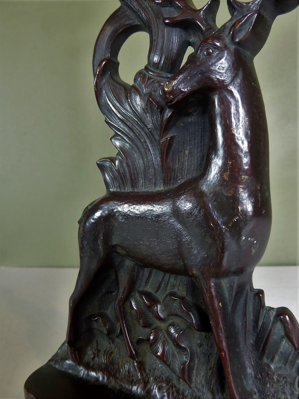 Antiques Atlas Bronze Door Porter, Door Stop.