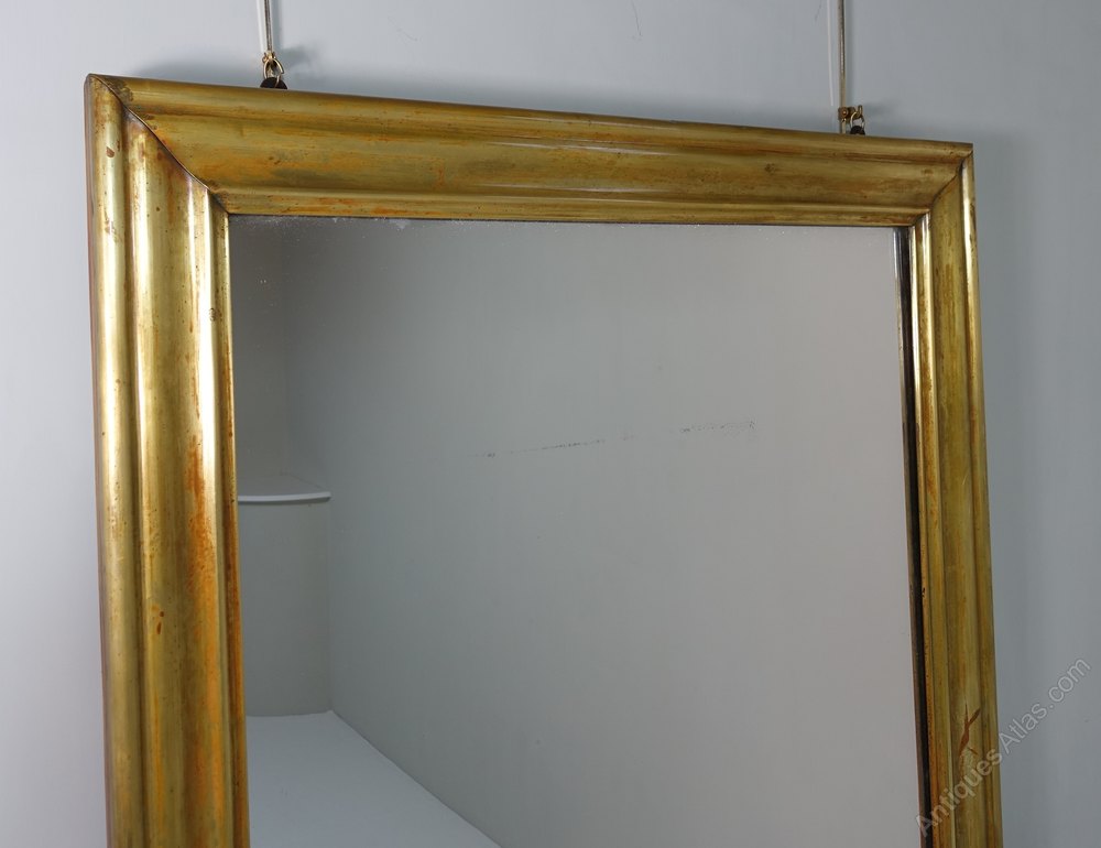Antiques Atlas Large 19th C Brass Mirror