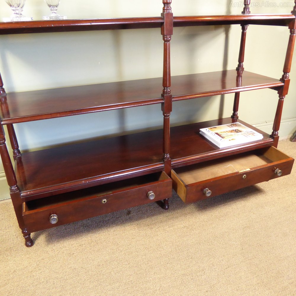Large 19th C Mahogany Whatnot Antiques Atlas