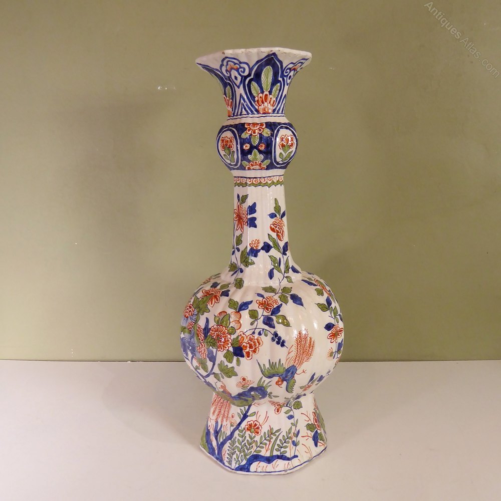 Antiques Atlas Large Delft Polychrome Vase