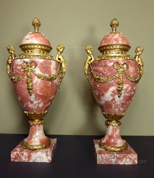 Antiques Atlas Pair Of 19th C Marble Vases