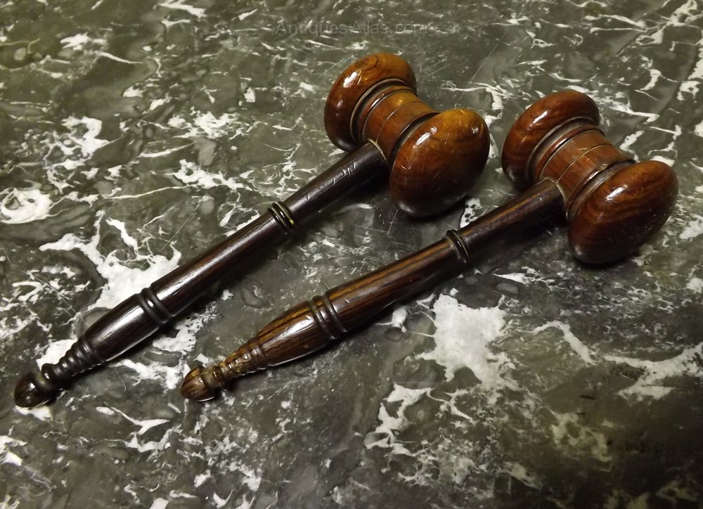 Antiques Atlas Pair Of 19th C Rosewood Gavels