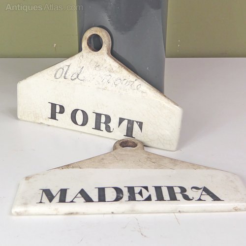 Antiques Atlas Pair Of 19th C Wine Bin Labels