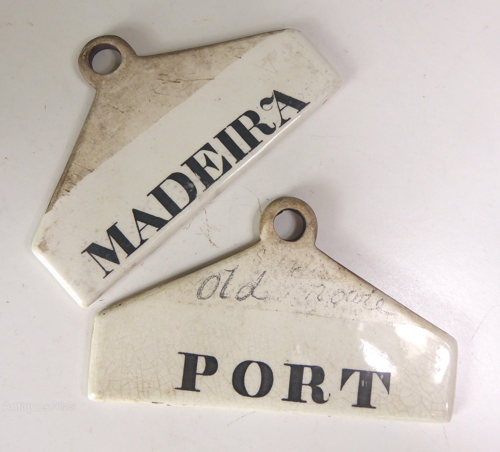 Antiques Atlas Pair Of 19th C Wine Bin Labels