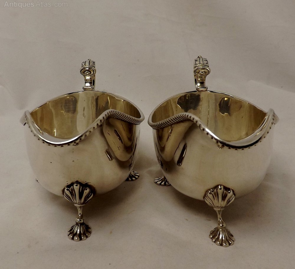 Antiques Atlas Pair Of Silver Sauce Boats