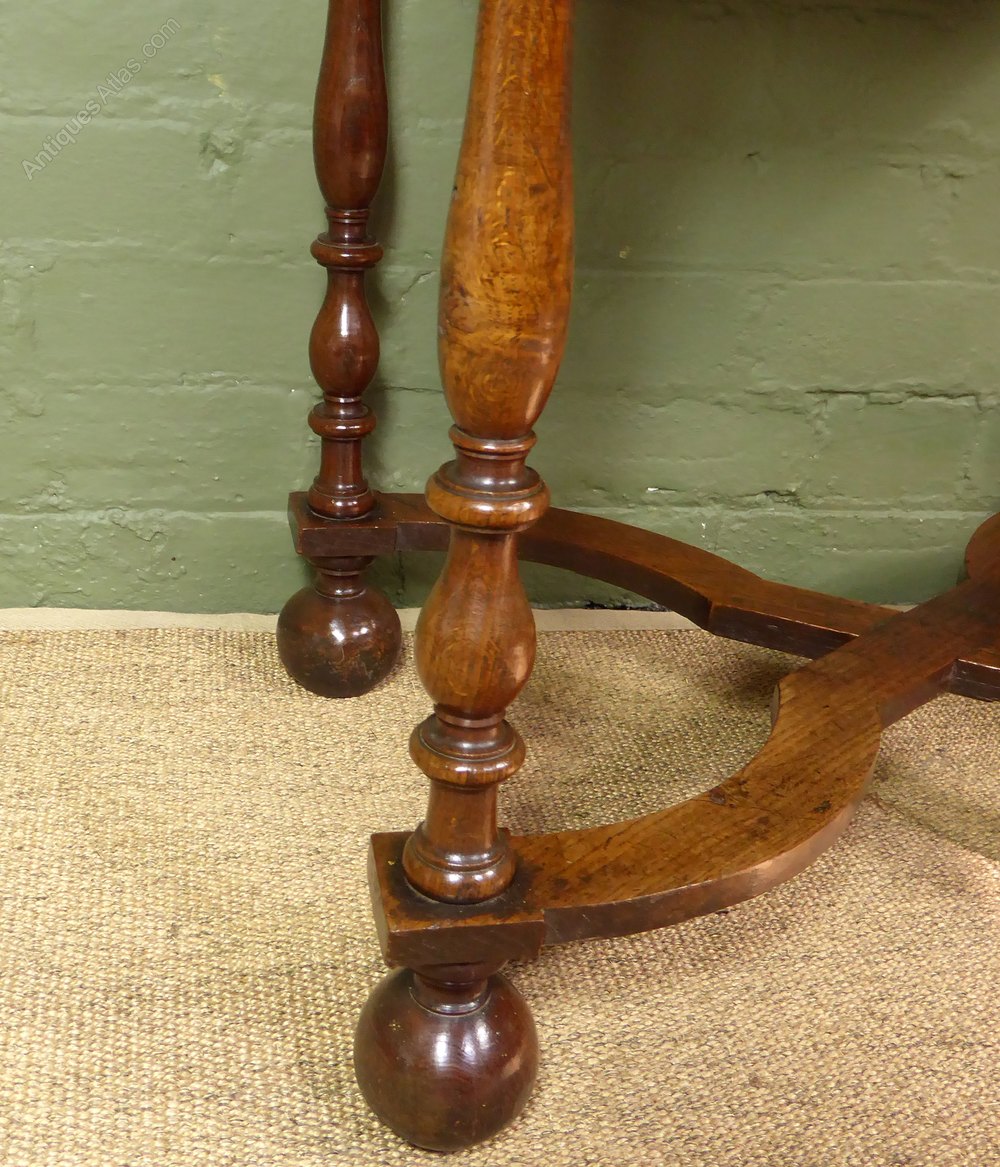 Queen Anne Oak Side Table Antiques Atlas