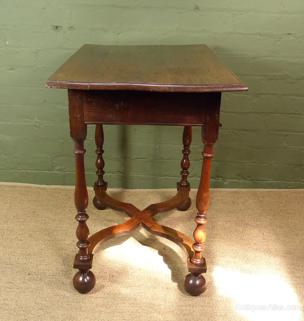 Queen Anne Oak Side Table Antiques Atlas