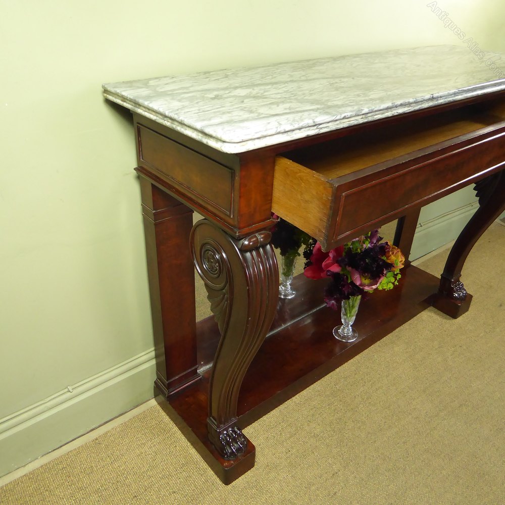 Regency Mahogany Console Table Antiques Atlas
