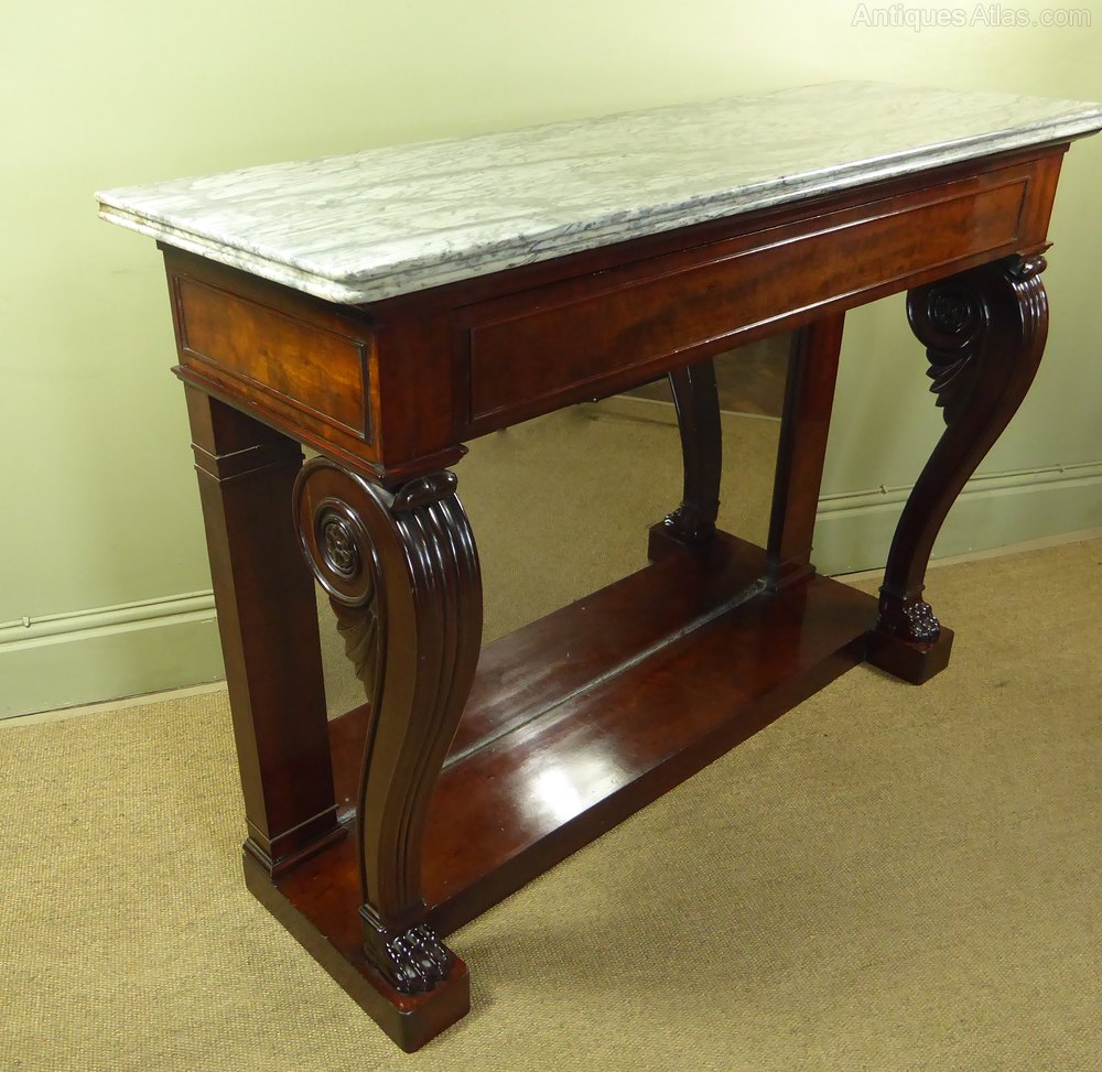 Regency Mahogany Console Table Antiques Atlas