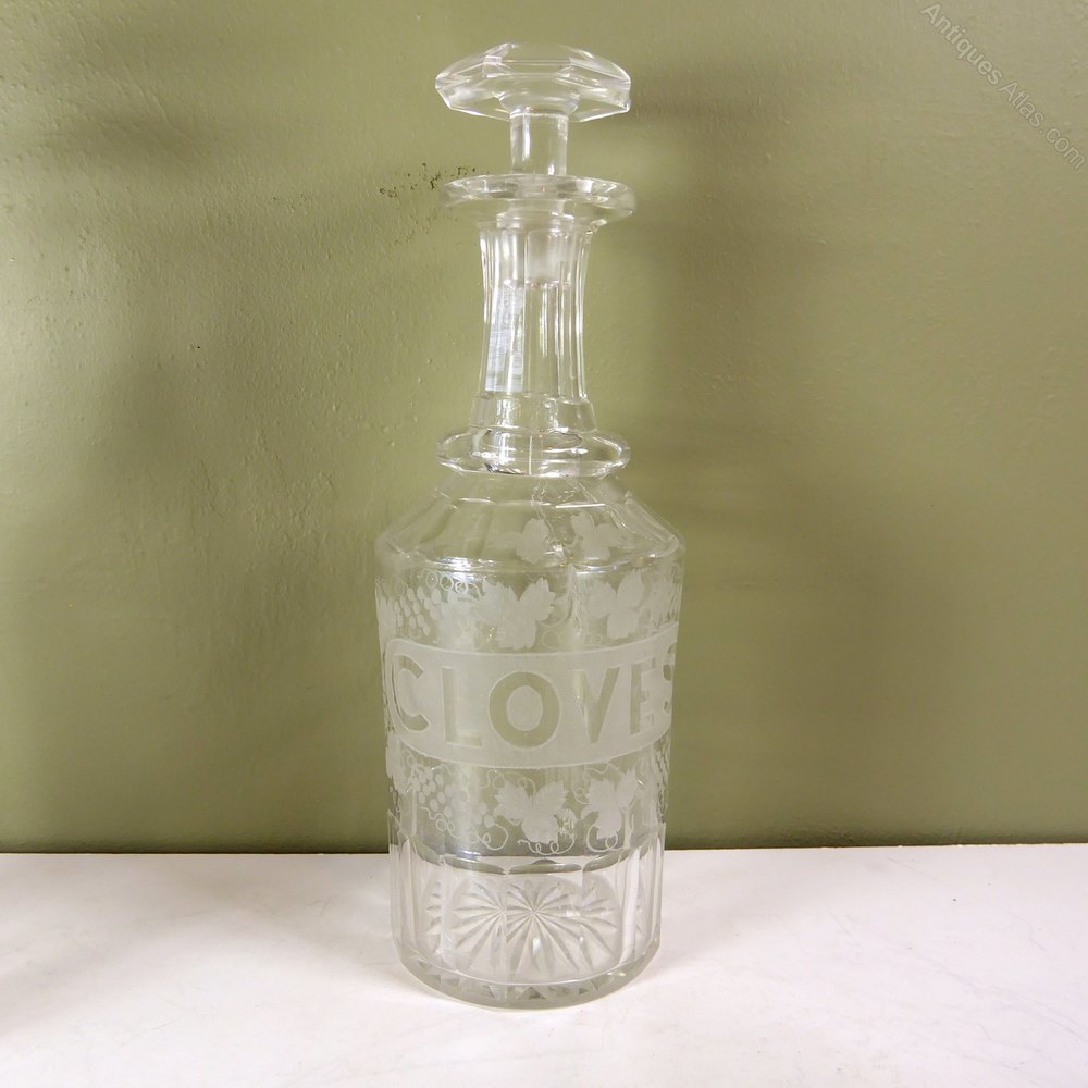 Antiques Atlas Set Of Five Engraved Decanters