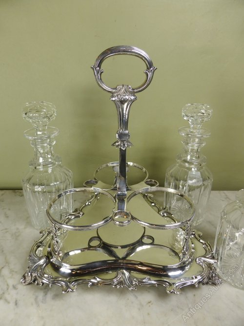 Antiques Atlas Silver Decanter Stand, London 1840