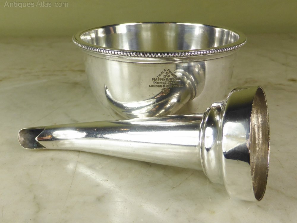 Antiques Atlas Silver Plated Wine Funnel