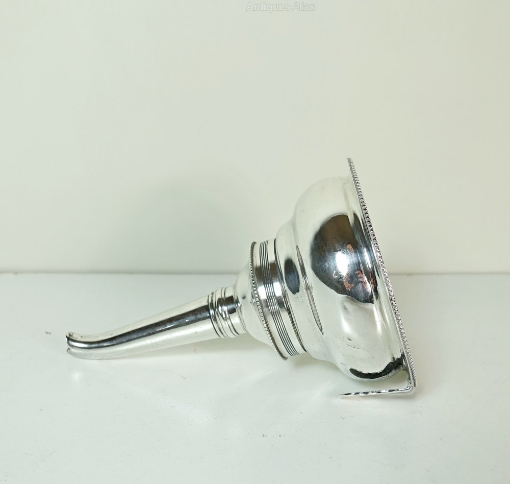 Antiques Atlas Silver Wine Funnel, London 1791
