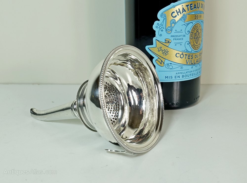 Antiques Atlas Silver Wine Funnel, London 1791