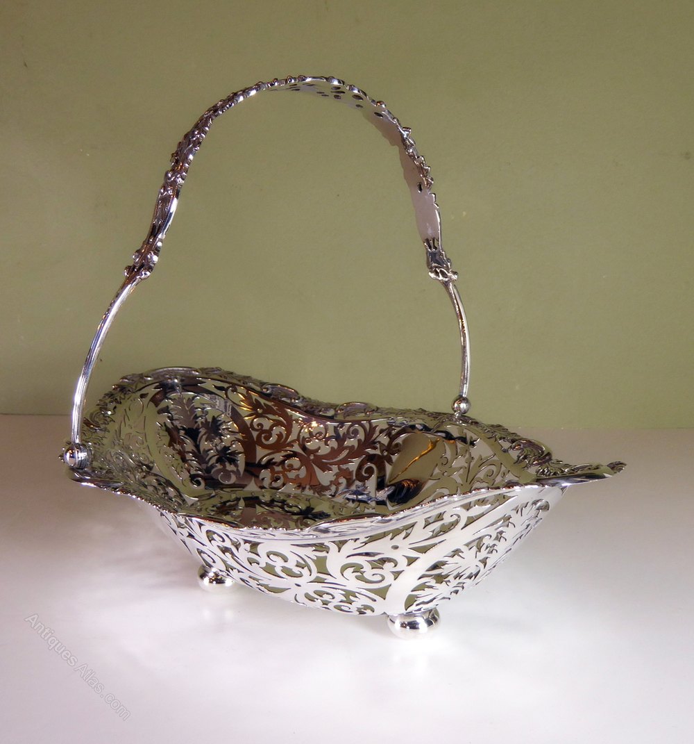 Antiques Atlas Solid Silver Basket 1903