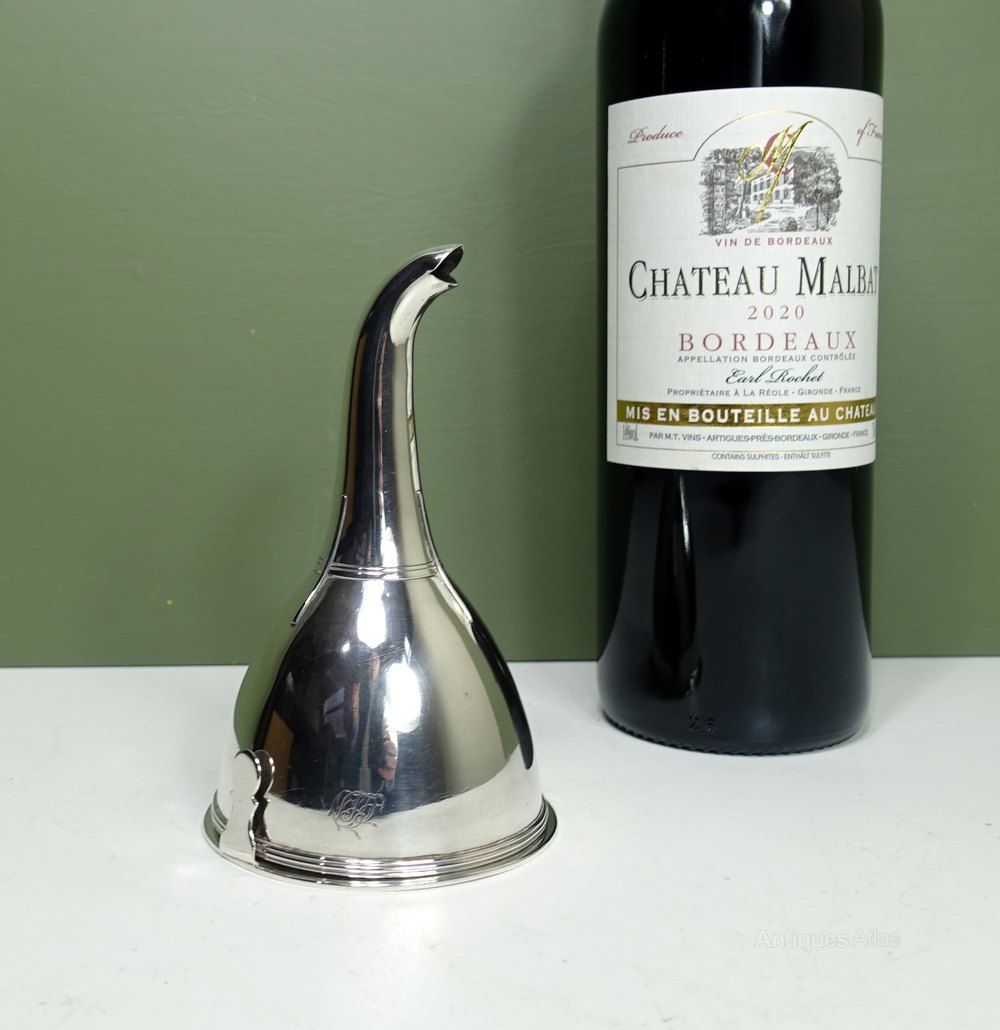 Antiques Atlas Solid Silver Wine Funnel, London 1801