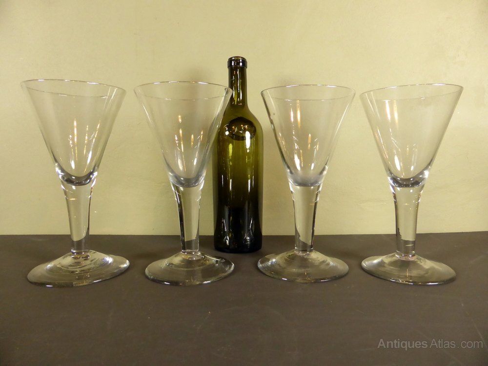 Antiques Atlas Very Large 18th C Wine Glasses