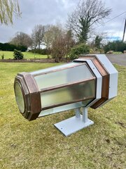 Huge Industrial Copper Wall Lantern 