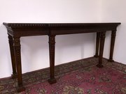 Large Breakfront Mahogany Console Table