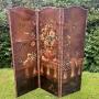 Painted Leather Screen 