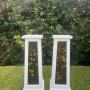 Pair Painted Pine Pedestals 