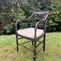 Regency Painted Open Armchair 