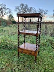 Unusual Faux Rosewood Whatnot 