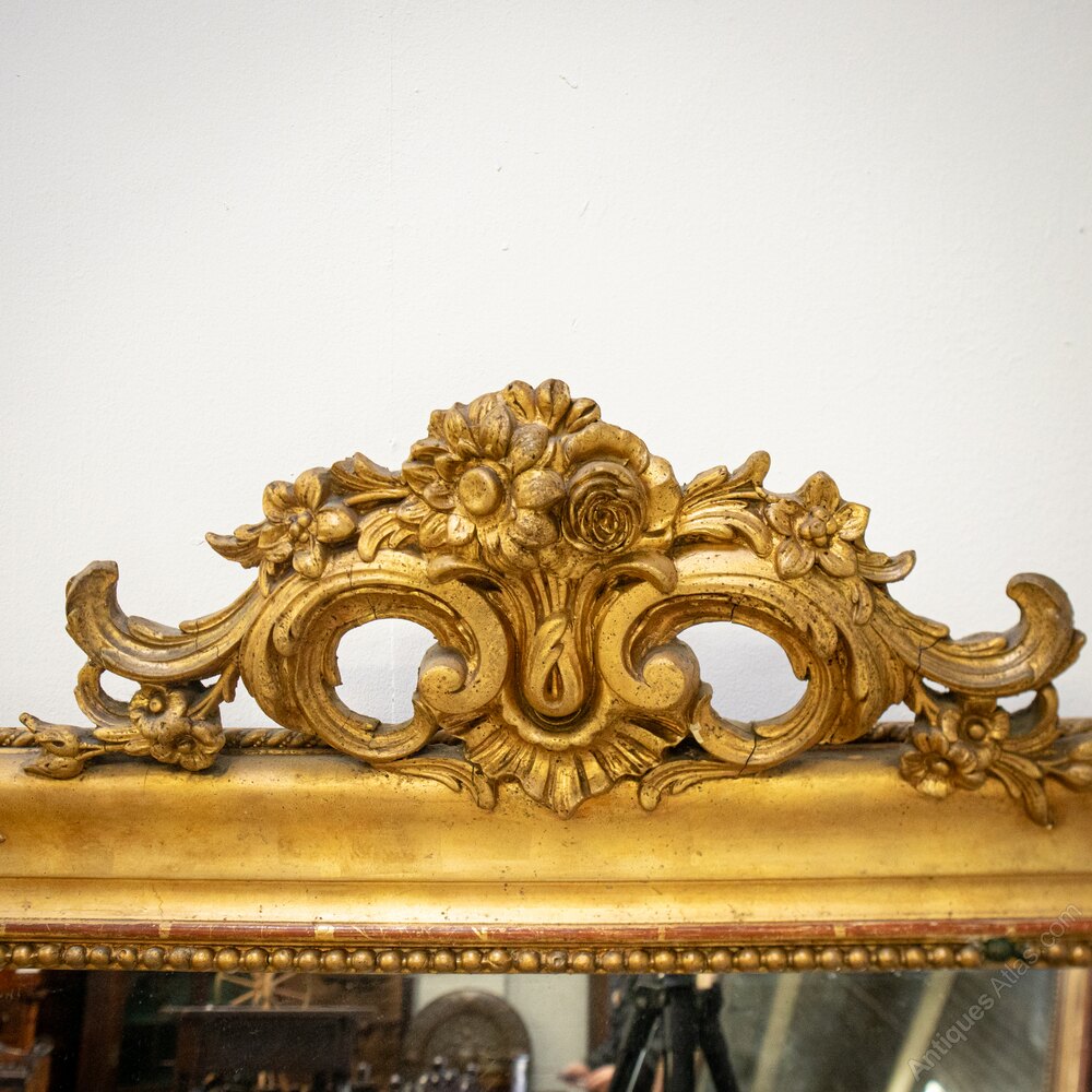 Antiques Atlas - 19th Century Gilt Wood Over Mantle Mirrors, Near Pair